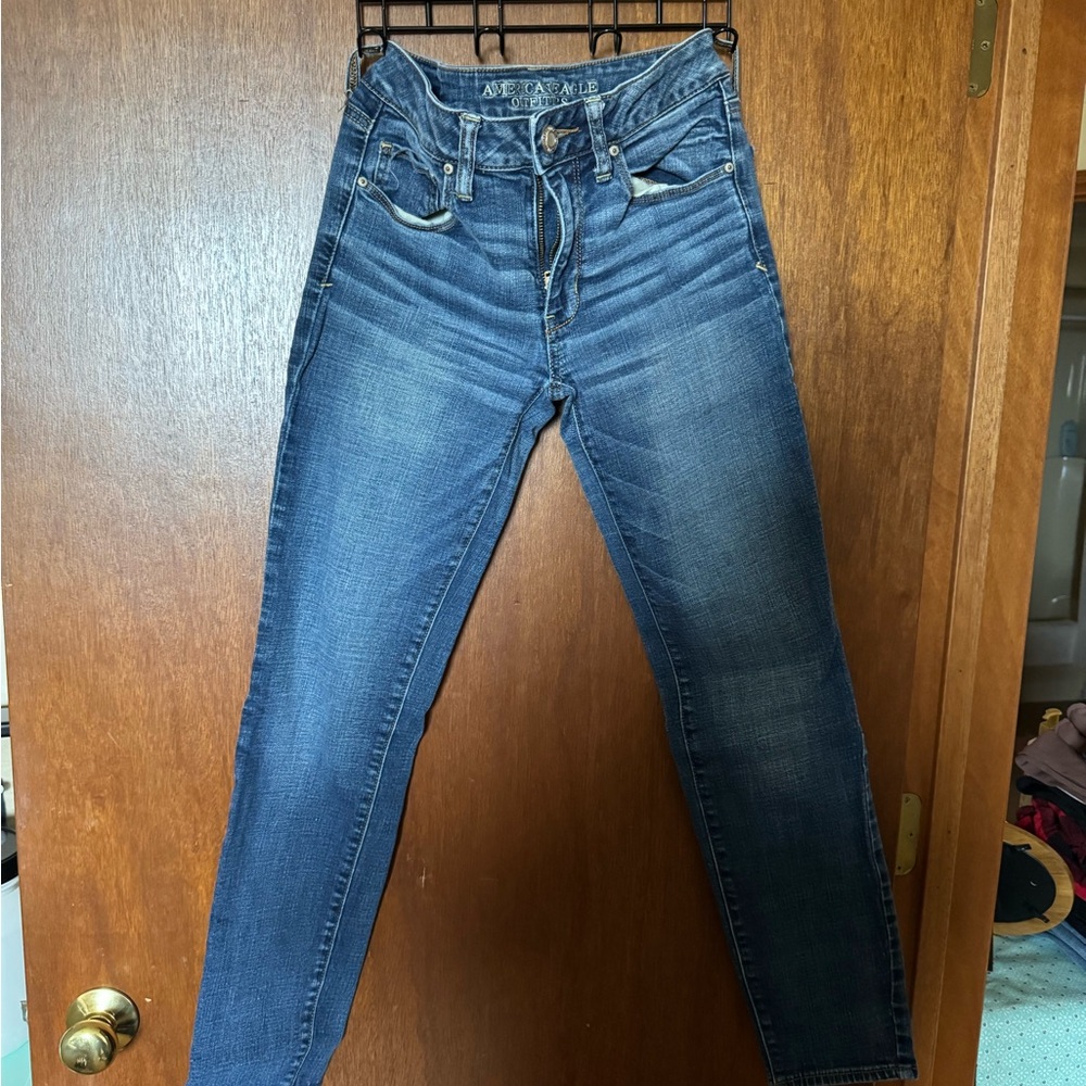 American Eagle Outfitters High Rise Blue Jeans